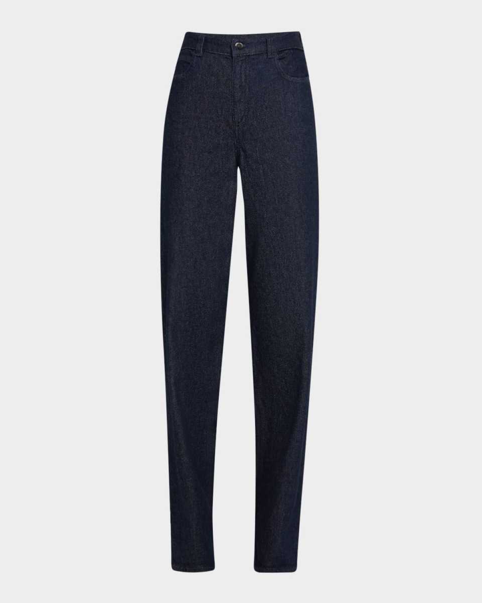 High-Rise Cotton Denim Jeans